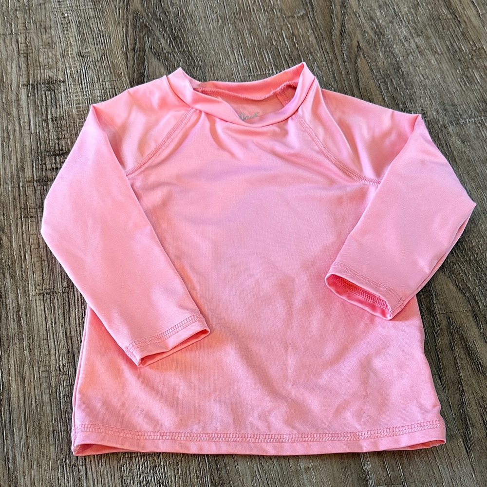 Cat & Jack Pink Kids Swim Rashguard